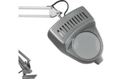 HOME Magnifier Swing Arm Desk Lamp - Silver.